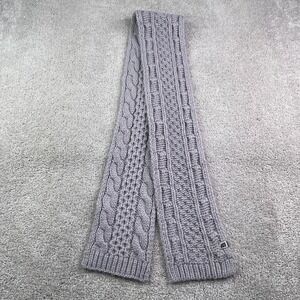 The North Face Scarf Womens One Size Purple Minna Cable Knit Wool Alpaca Winter